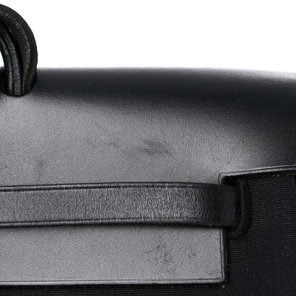 Hermes Toile Vache Calfskin Herbag 39 MM Black 18 of 25