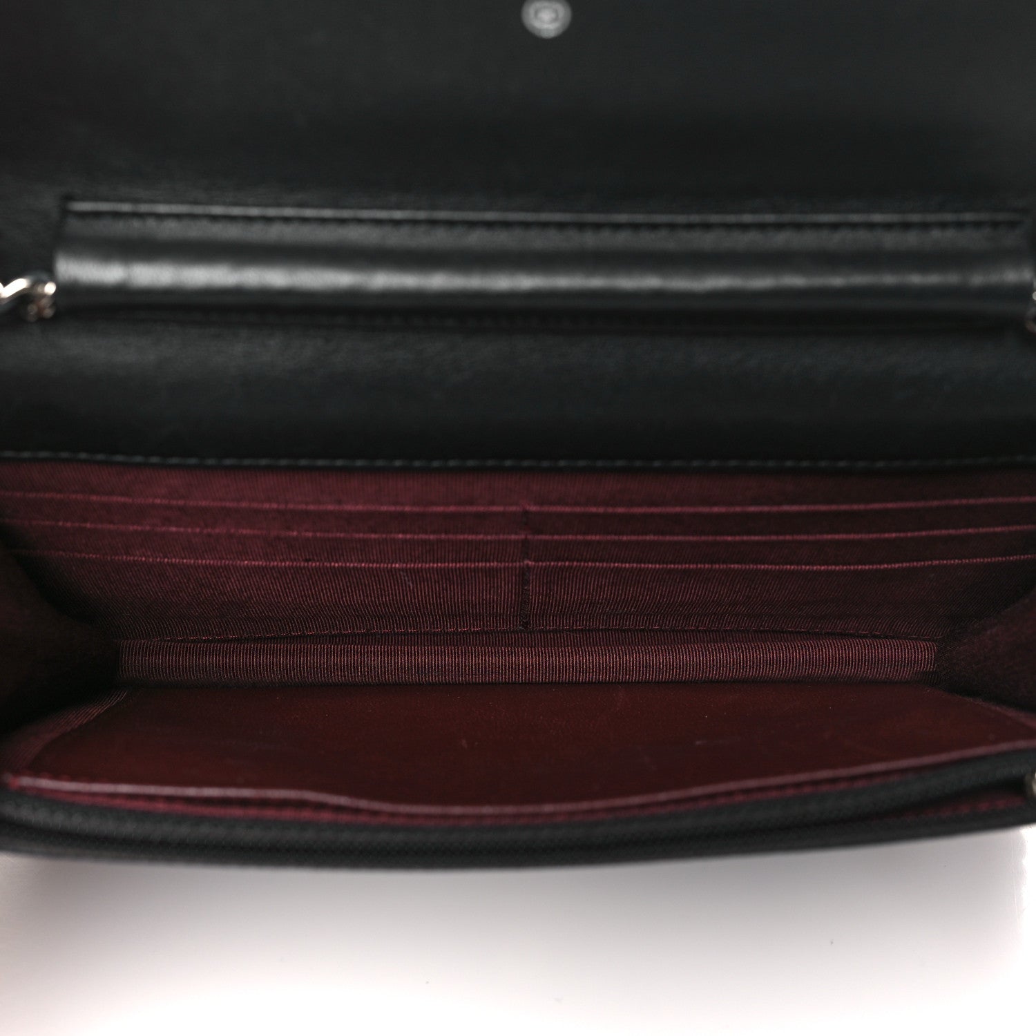 Chanel Lambskin Quilted Wallet On Chain WOC Black 5 of 12