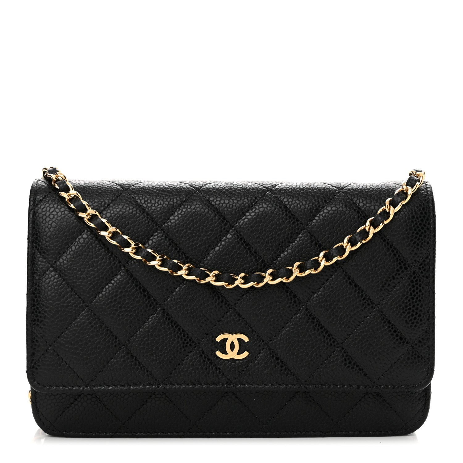 Chanel Caviar Quilted Wallet on Chain WOC Black 1 of 16