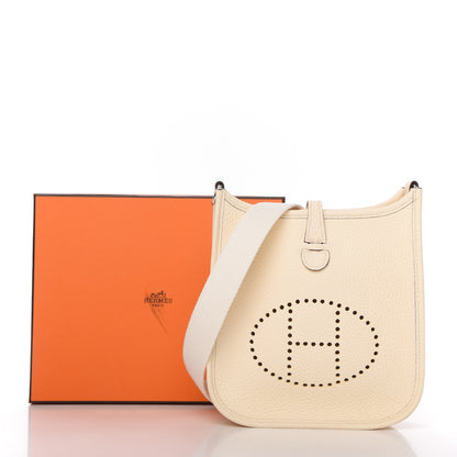 Hermes Taurillon Clemence Amazone Evelyne TPM Nata Craie 11 of 11