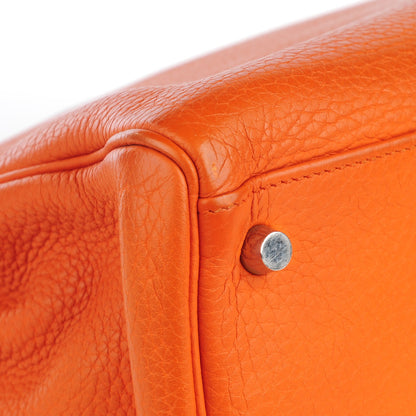 Hermes Taurillon Clemence Kelly Retourne 35 Orange 5 of 22