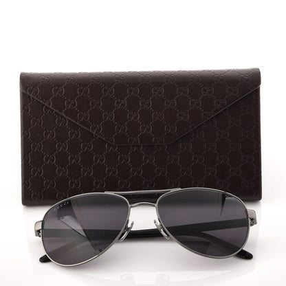 Gucci Aviator GG 2236/S Sunglasses Black 8 of 8