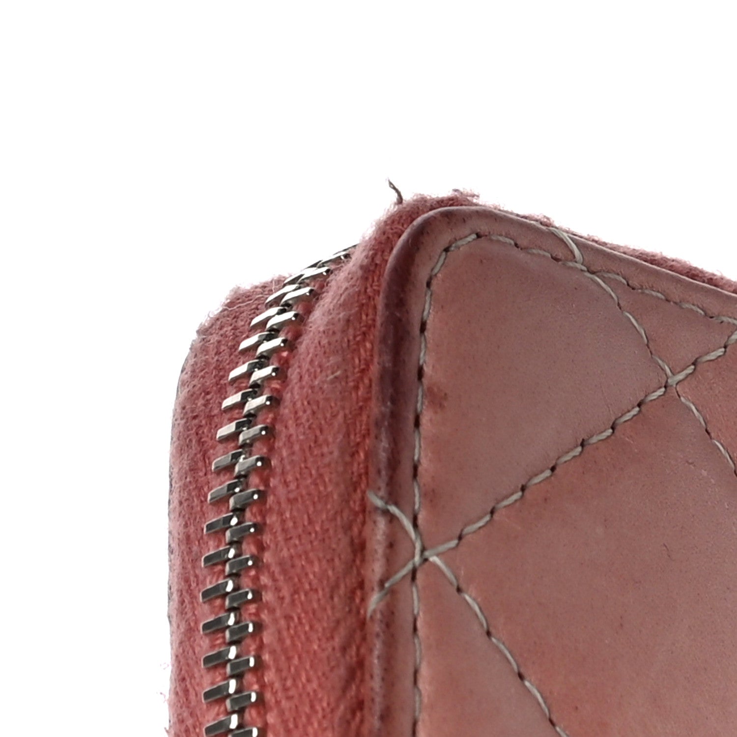Chanel Ombre Patent Calfskin Quilted Small Zip Around Coin Purse Pink White 16 of 18
