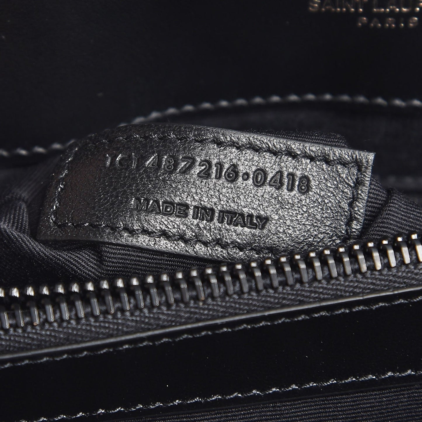 Calfskin Y Quilted Monogram Medium Loulou Chain Satchel Black