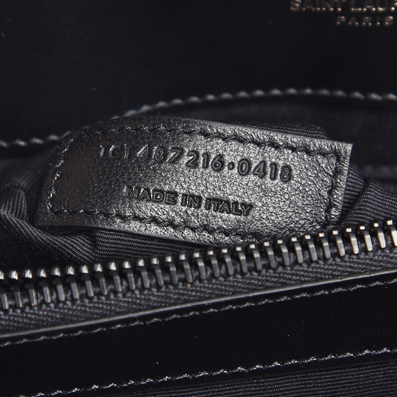 Saint Laurent Calfskin Y Quilted Monogram Medium Loulou Chain Satchel Black 7 of 7