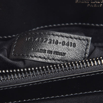 Saint Laurent Calfskin Y Quilted Monogram Medium Loulou Chain Satchel Black 7 of 7
