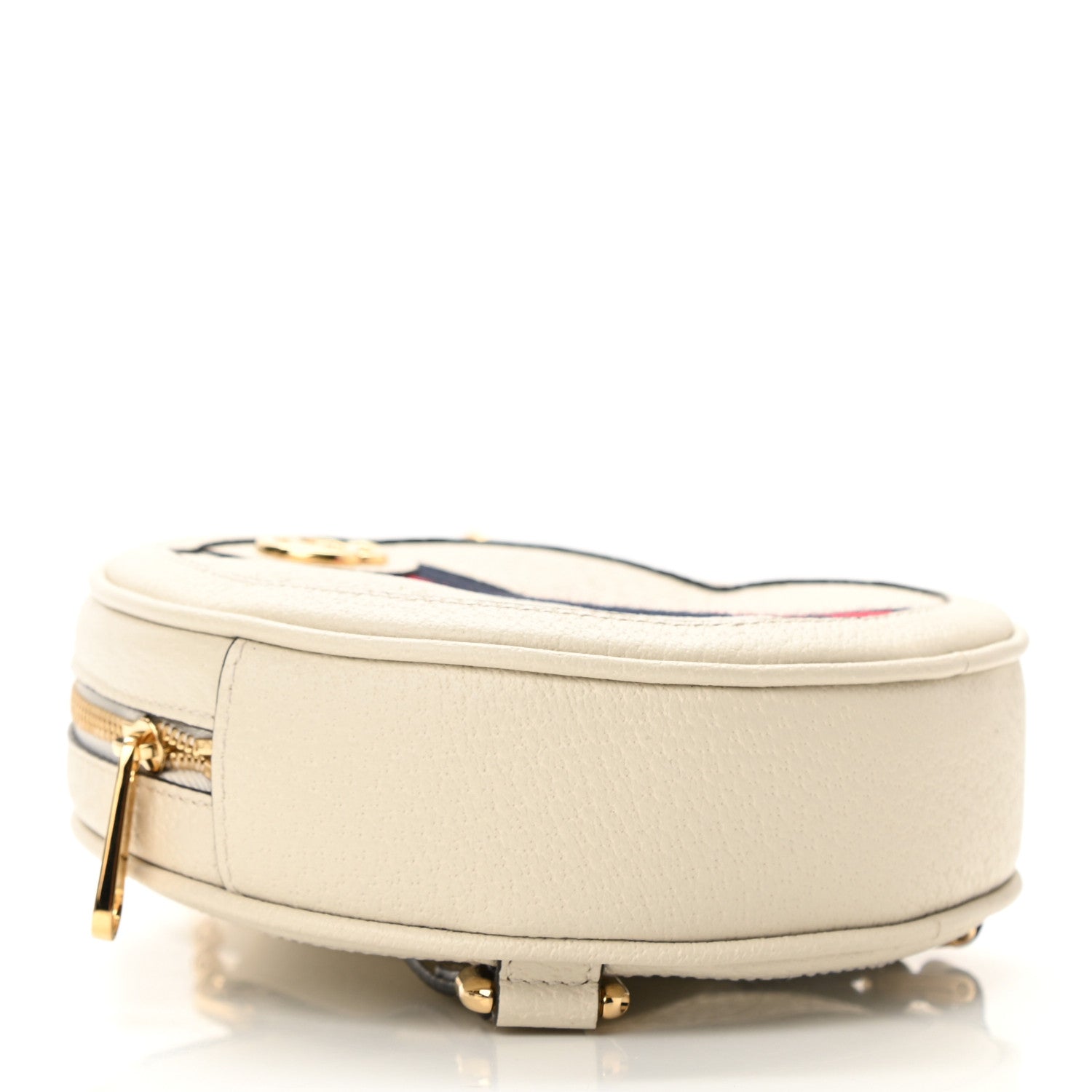 Gucci Textured Calfskin Web Mini Ophidia Round Backpack Mystic White 4 of 10