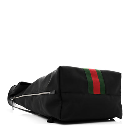 Gucci Techno Canvas Web Single Buckle Backpack Black 4 of 11