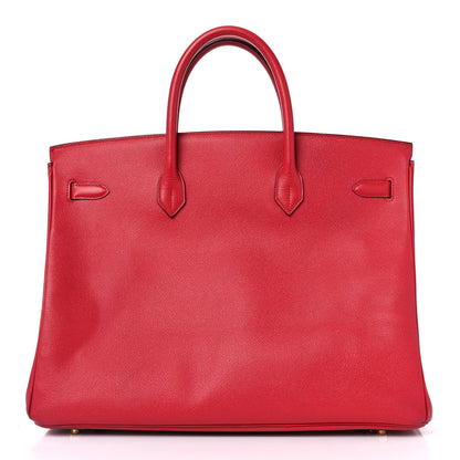 Hermes Epsom Birkin 40 Rouge Vif 4 of 51