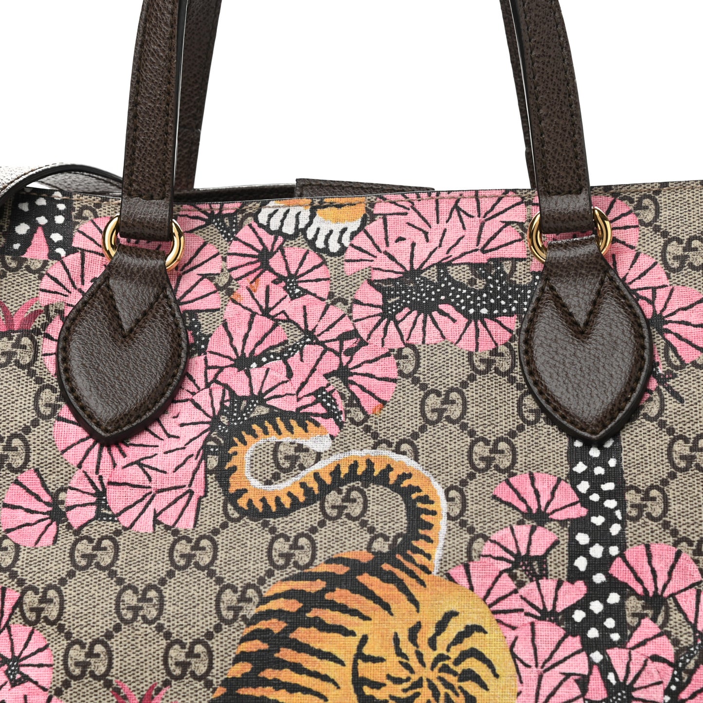 Soft GG Supreme Monogram Bengal Medium Crossbody Tote Beige Pink