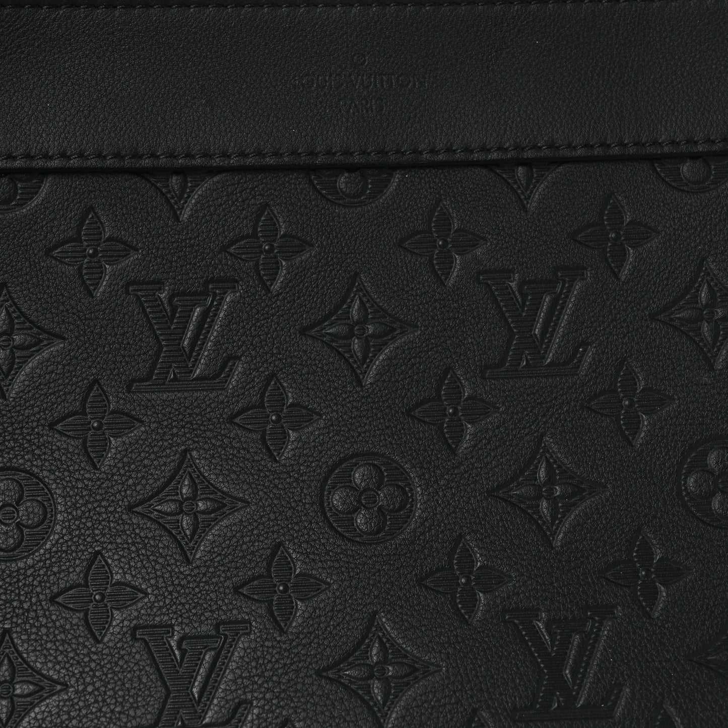 Shadow Calfskin Monogram Pochette Voyage Souple Black