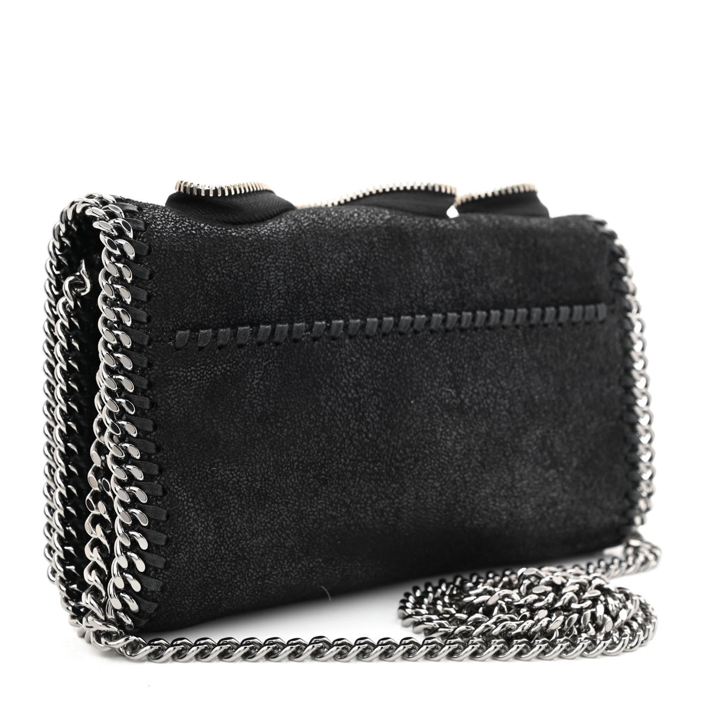 Shaggy Deer Falabella Zipper Crossbody Bag Black