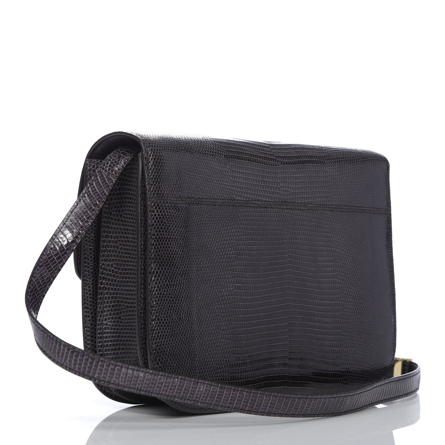 Celine Lizard Medium Classic Box Flap Bag Velvet 3 of 9