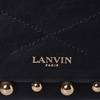 Lanvin Sugar Metal Pearl Chain Flap Crossbody Black 6 of 8