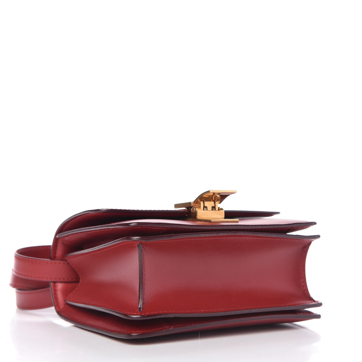 Box Calfskin Small Classic Box Flap Bag Red