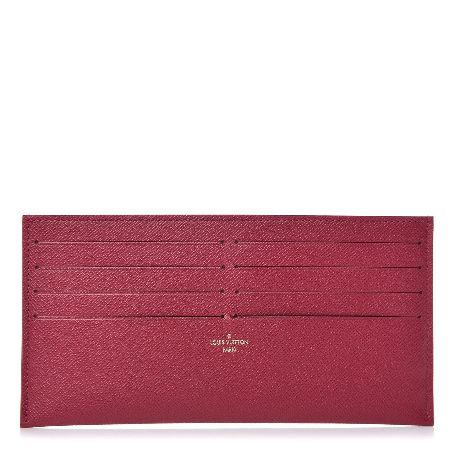 Calfskin Felicie Card Holder Insert Fuchsia