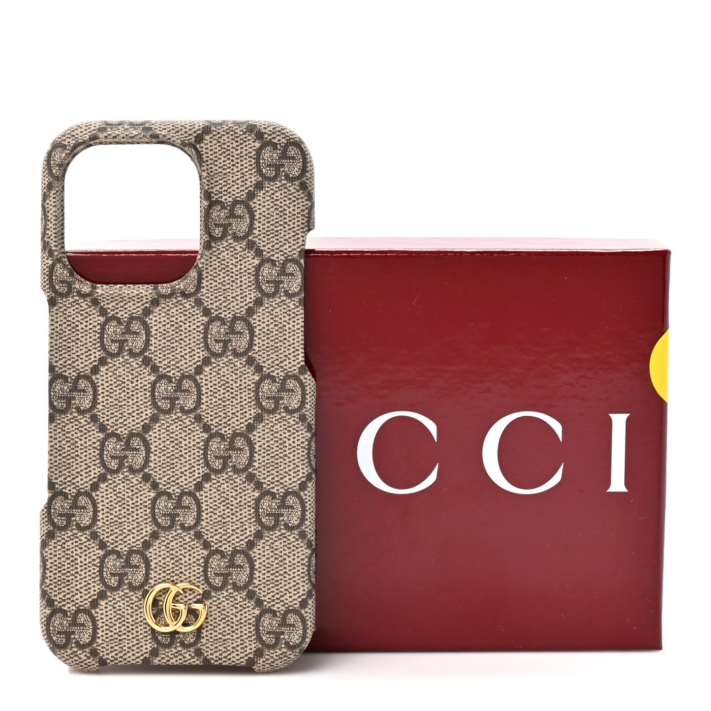 GG Supreme Monogram Ophidia iPhone 16 Pro Max Phone Case Beige Ebony