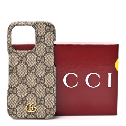 Gucci GG Supreme Monogram Ophidia iPhone 16 Pro Max Phone Case Beige Ebony 6 of 6