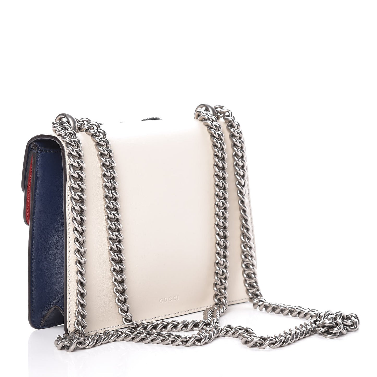 Calfskin Crystal Snake Embroidered Mini Dionysus Shoulder Bag Mystic White Hibiscus Red Blue Agata