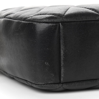 Chanel Lambskin Quilted Small Diamond CC Camera Case Black 9 of 12