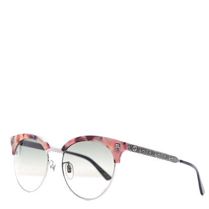 Gucci Metal Tiger GG0222SK Sunglasses Rose Silver 1 of 7