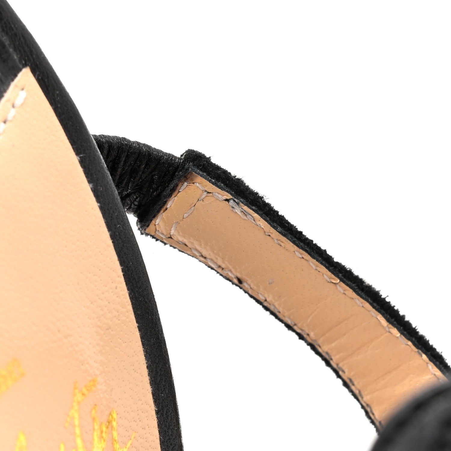 Christian Louboutin Shiny Nappa Suede Galeria 100 Sandals 36 Black Silver 8 of 11