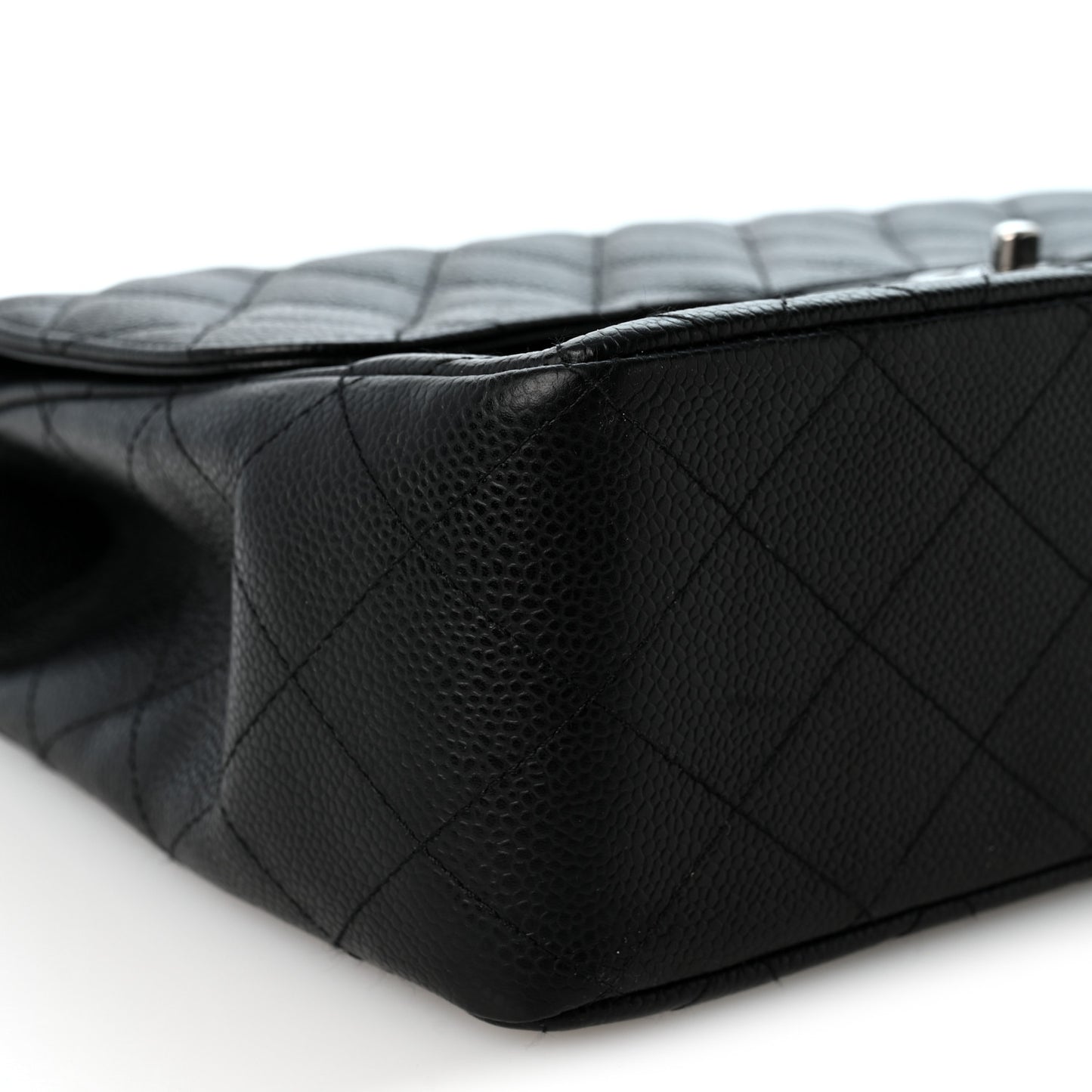Caviar Quilted Jumbo Single Flap Black
