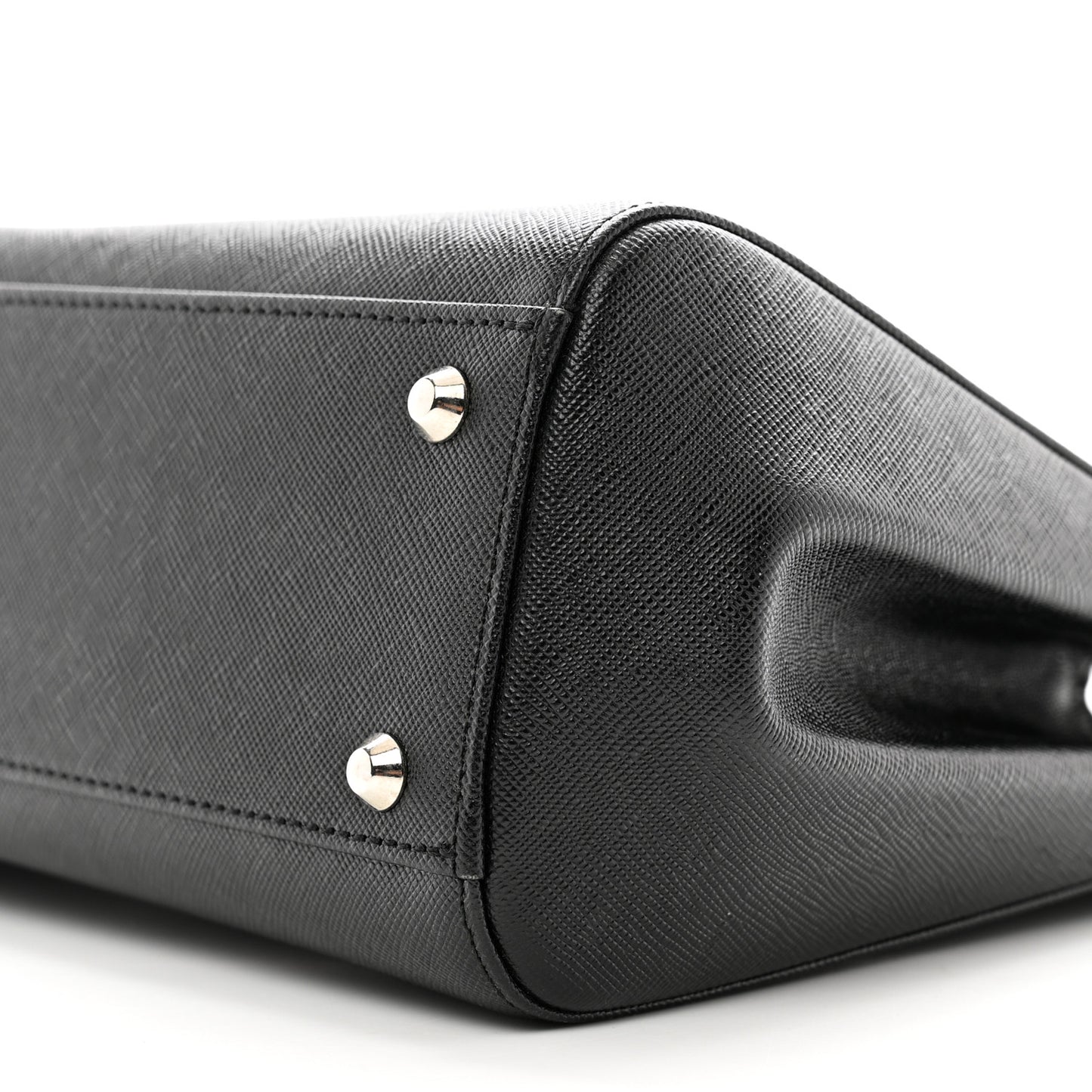 Derby Calfskin Top Handle Tote Black