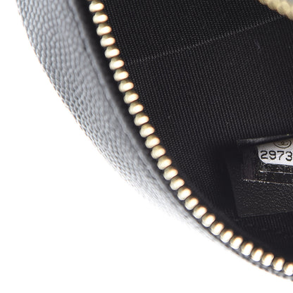 Chanel Caviar Quilted Round Filigree Crossbody Black 7 of 11