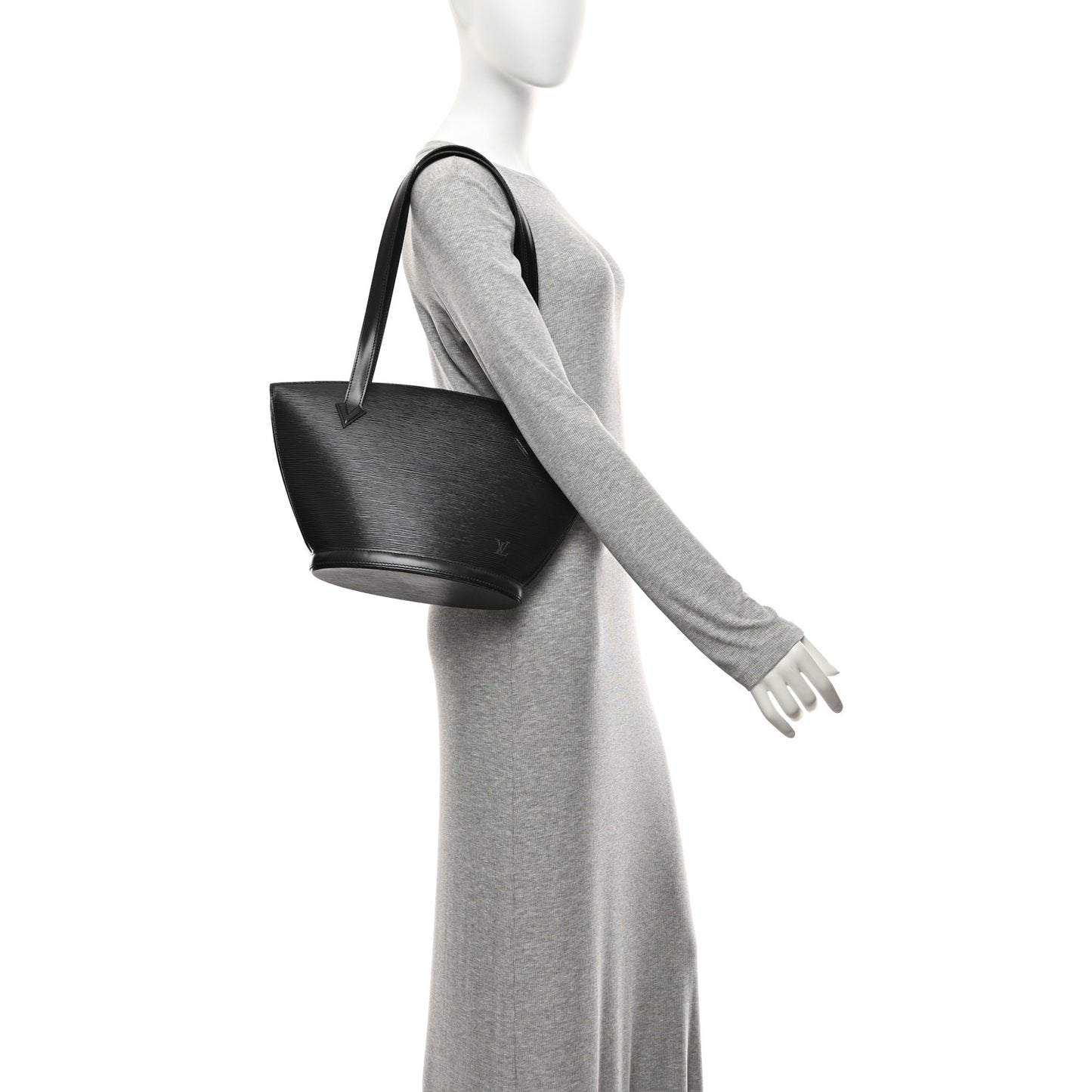Epi Saint Jacques PM Long Straps Black