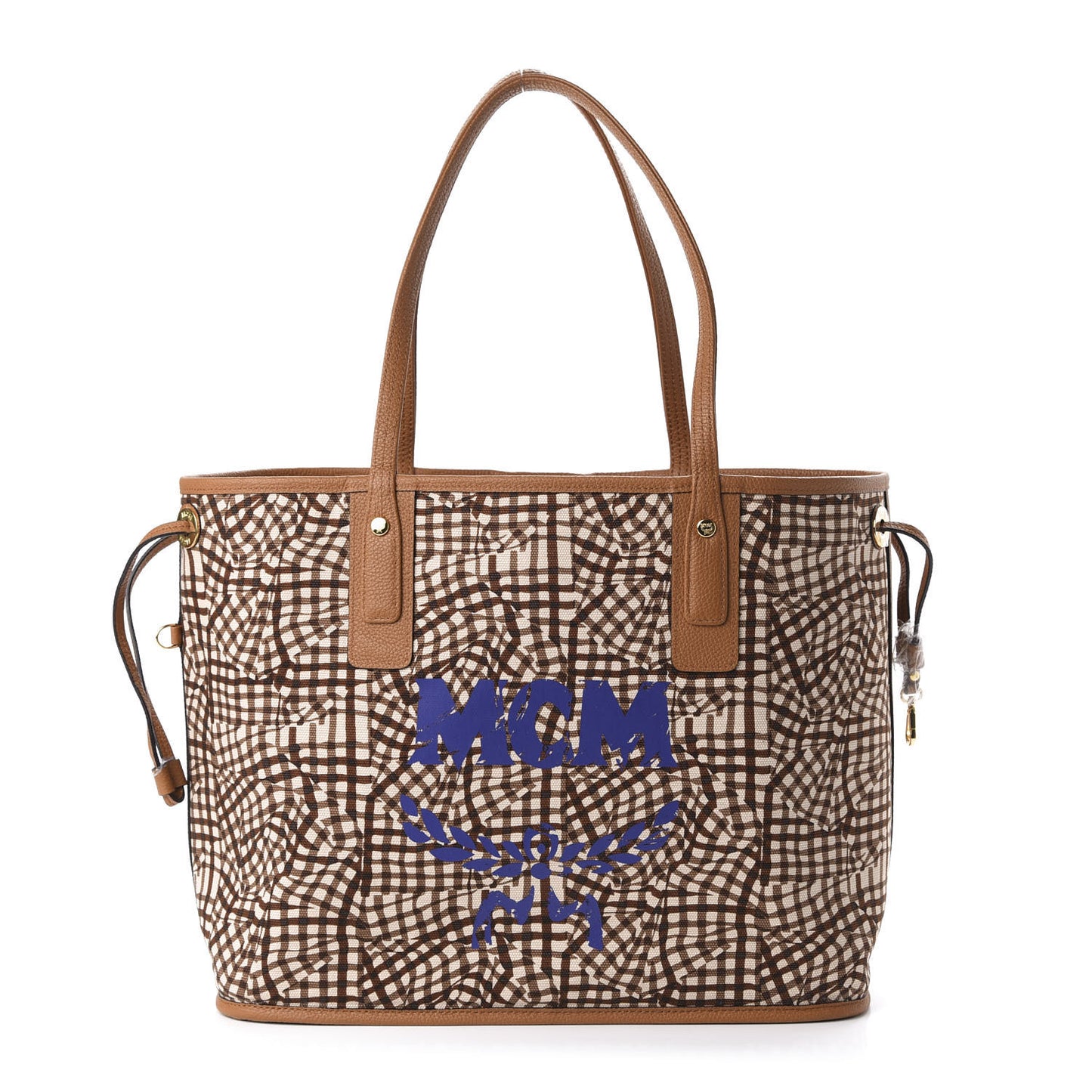 Calfskin Medium Liz Reversible Shopper Tote Cognac
