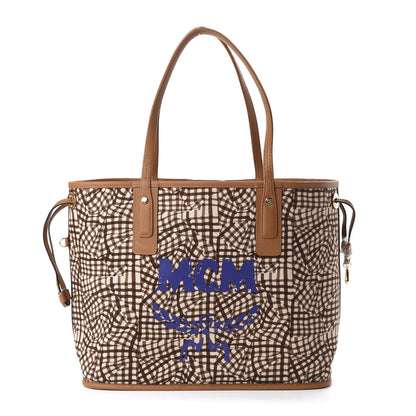 MCM Calfskin Medium Liz Reversible Shopper Tote Cognac 9 of 15