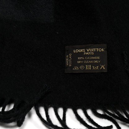 Louis Vuitton Cashmere Baroda Scarf Black 4 of 4
