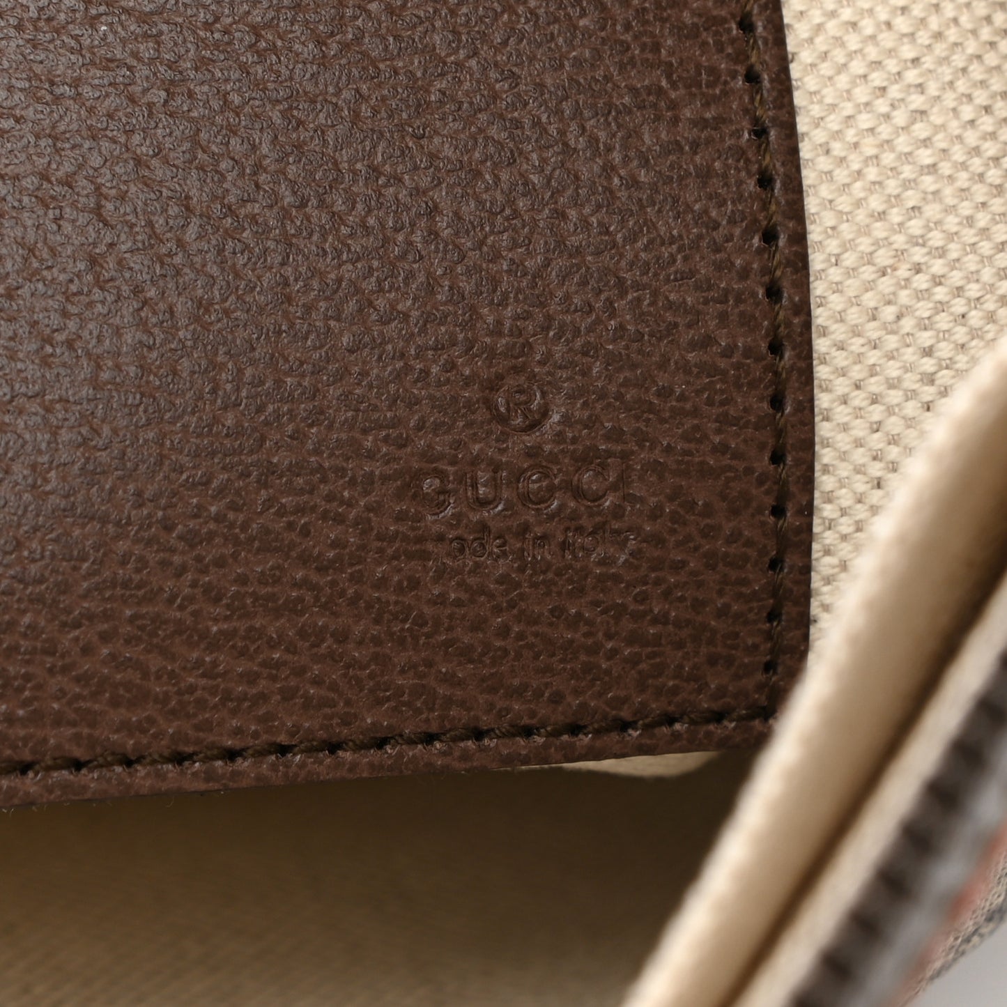 GG Supreme Monogram Web Small Ophidia Documents Holder Beige New Acero