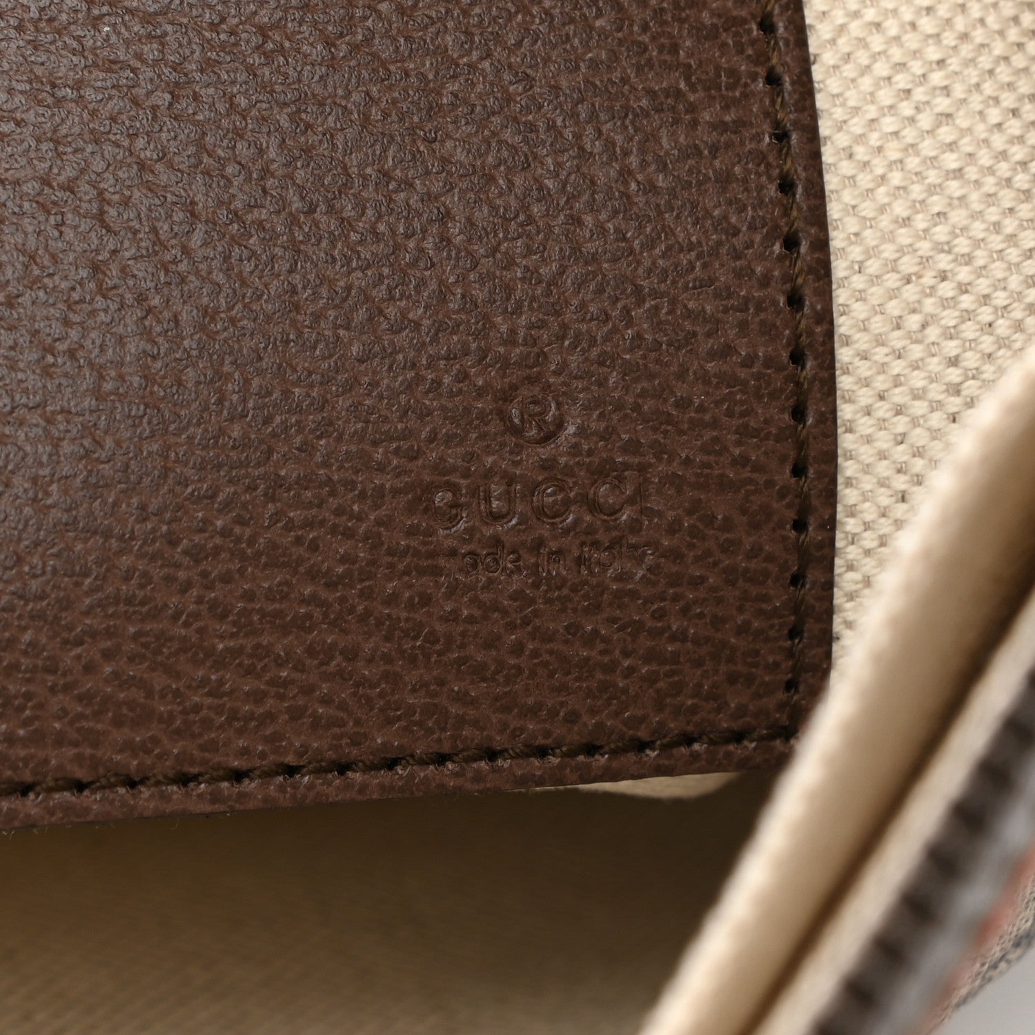 Gucci GG Supreme Monogram Web Small Ophidia Documents Holder Beige New Acero 6 of 7