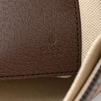 Gucci GG Supreme Monogram Web Small Ophidia Documents Holder Beige New Acero 6 of 7