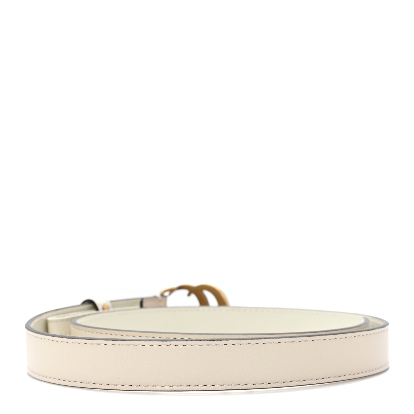 Calfskin Double G 20mm Belt 70 28 Mystic White