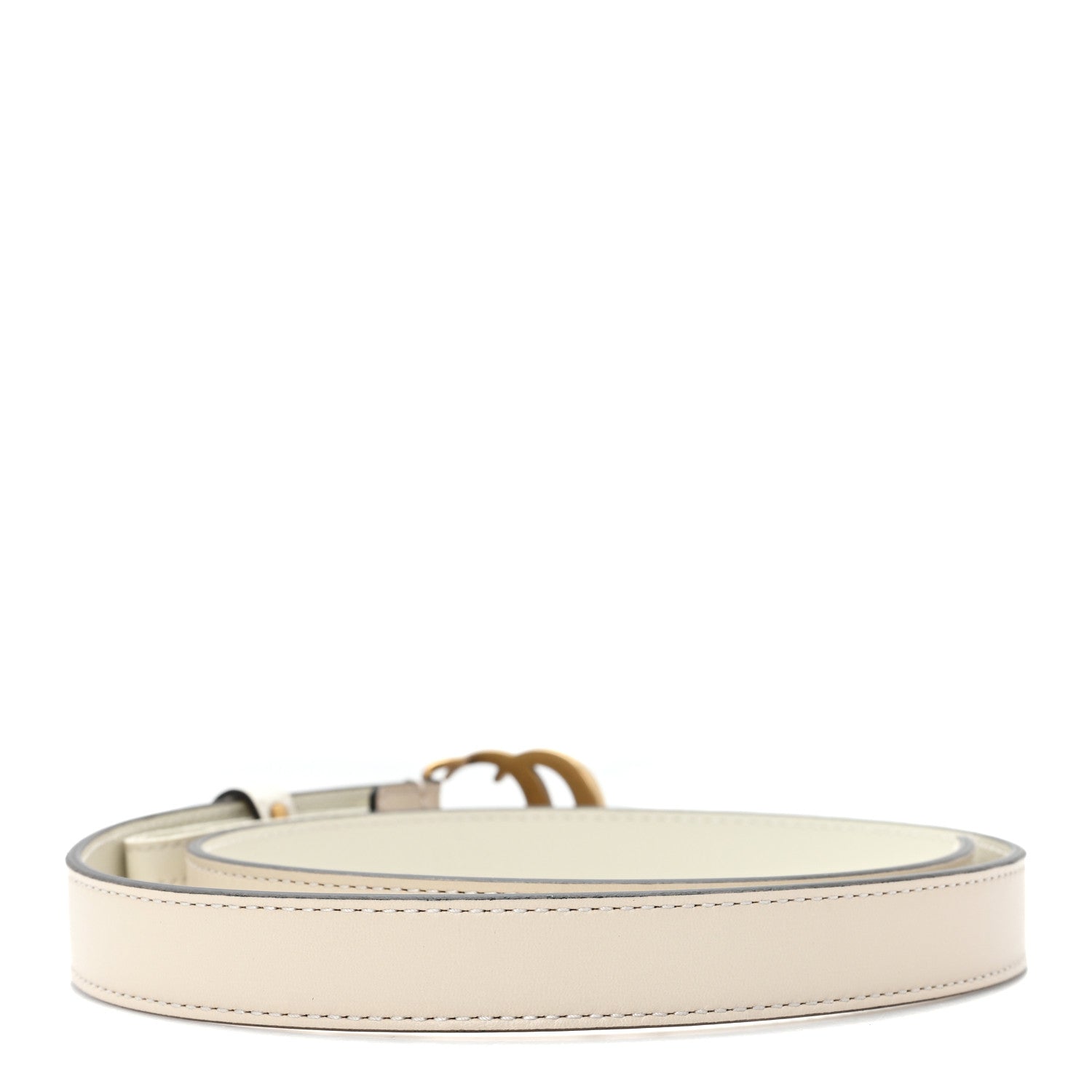 Gucci Calfskin Double G 20mm Belt 70 28 Mystic White 2 of 4