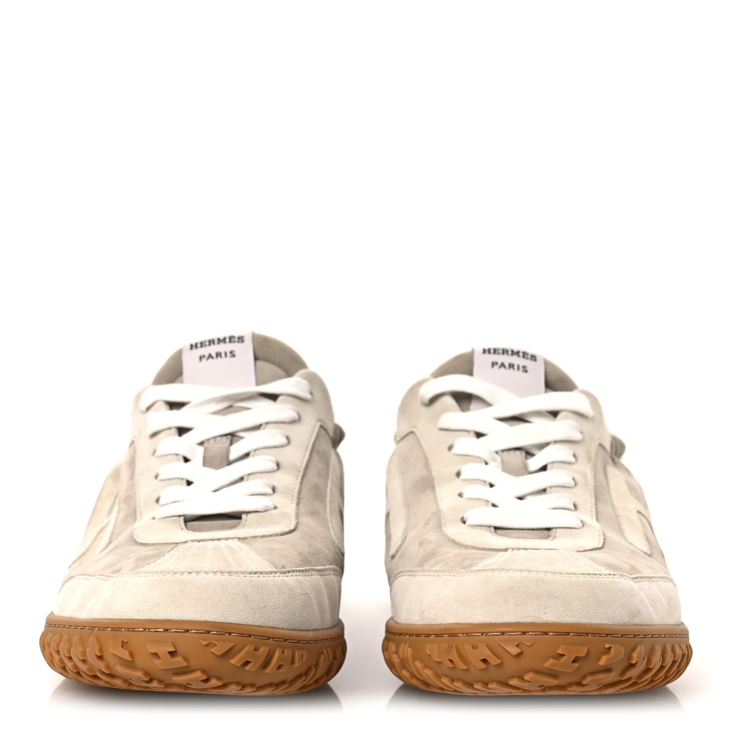 Hermes Suede Goatskin Mens Jet Sneakers 43 Beige Esquisse Glaise 3 of 14