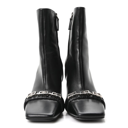 Givenchy Smooth Calfskin 4G Square Toe Boots 40.5 Black 3 of 9