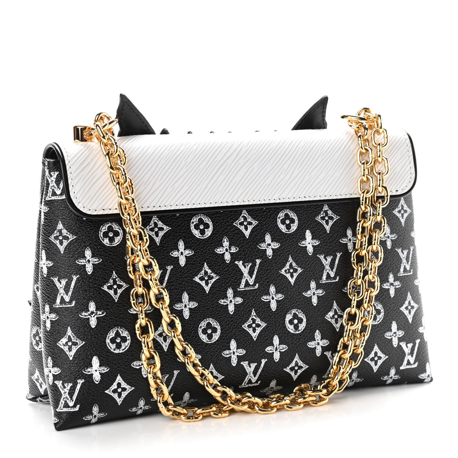 Louis Vuitton Epi Catogram Cat Bag Orange Black 3 of 11