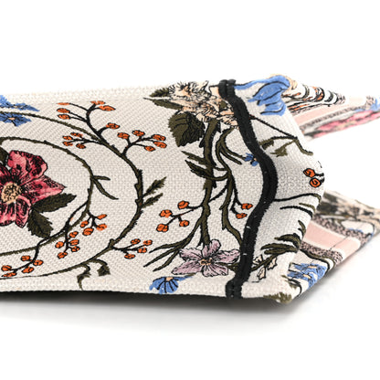 Christian Dior Canvas Embroidered Medium Rosa Mutabilis Book Tote Multicolor 10 of 10