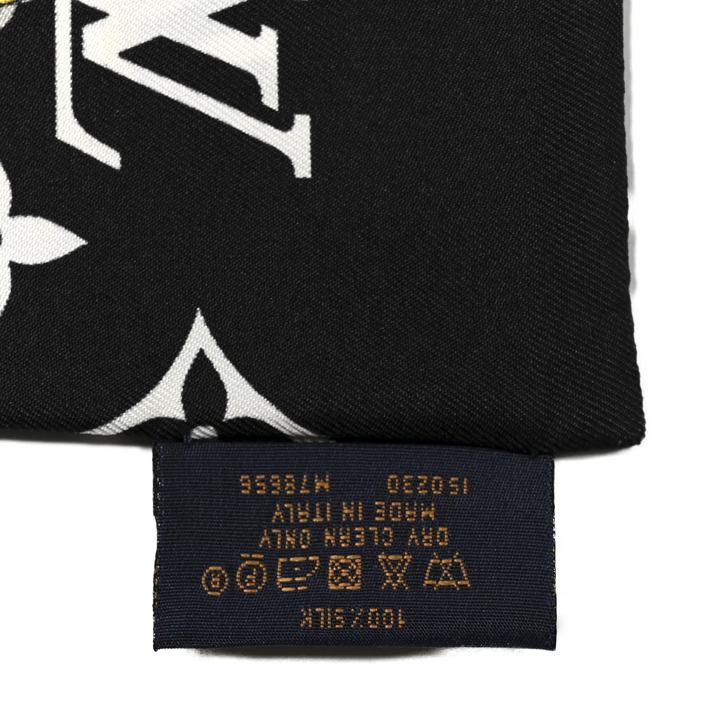 Silk Monogram Confidential Bandeau Black
