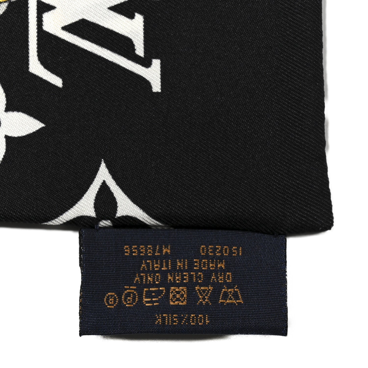 Louis Vuitton Silk Monogram Confidential Bandeau Black 4 of 4