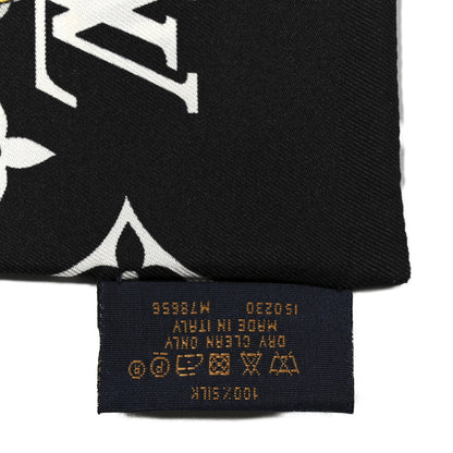Louis Vuitton Silk Monogram Confidential Bandeau Black 4 of 4