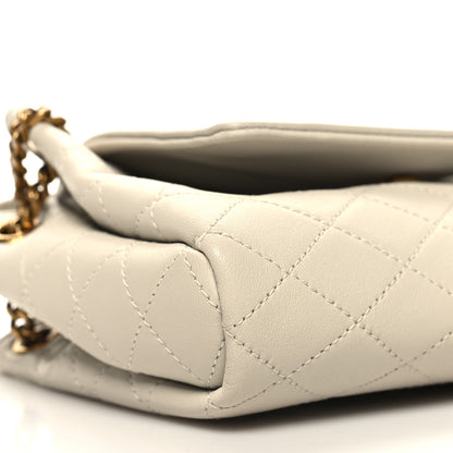 Saint Laurent Lambskin Quilted Monogram Mini Nolita Crema Soft 9 of 12