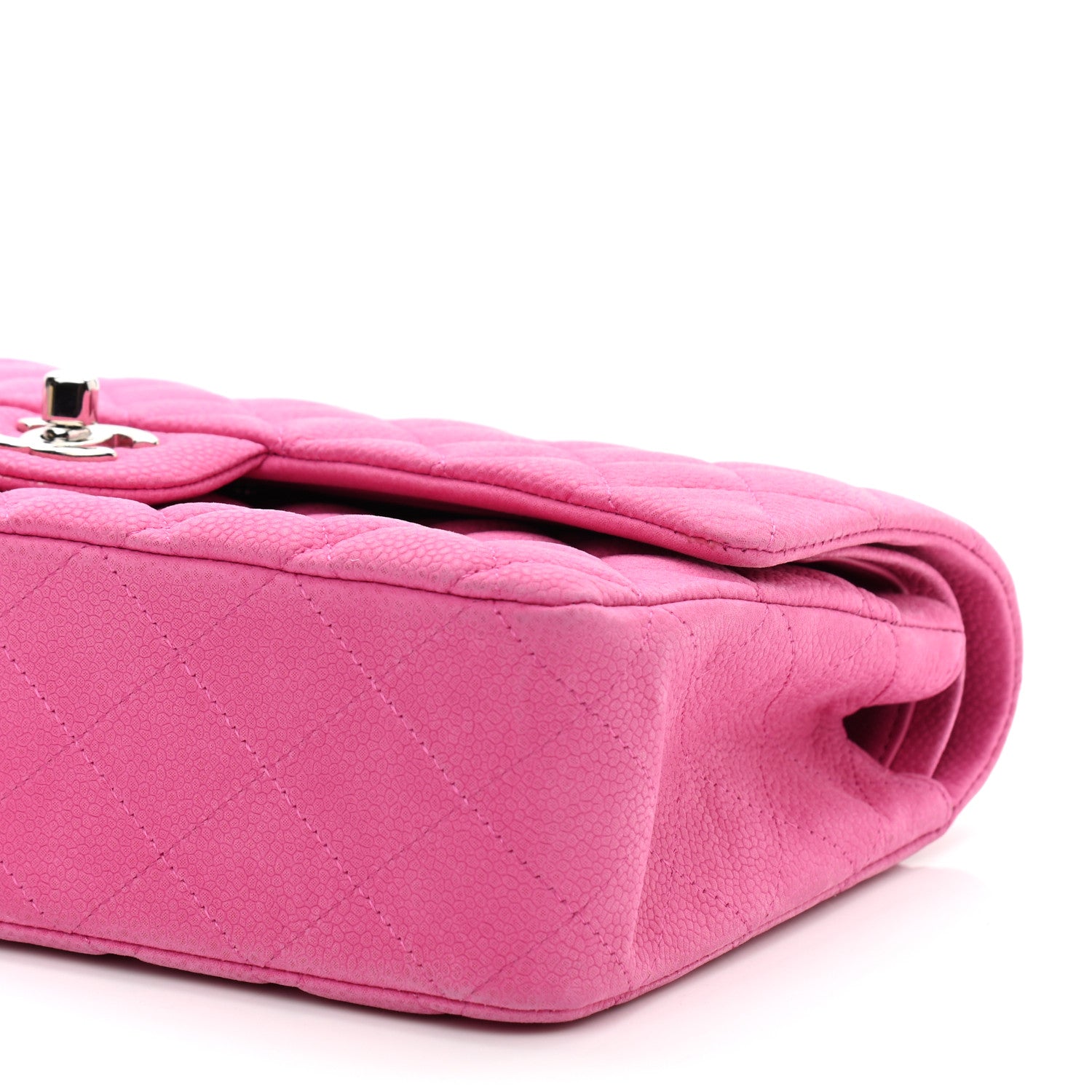 Chanel Iridescent Caviar Quilted Medium Double Flap Pink 8 of 12