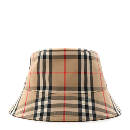 Burberry Technical Cotton Vintage Check Bucket Hat M Archive Beige 3 of 9