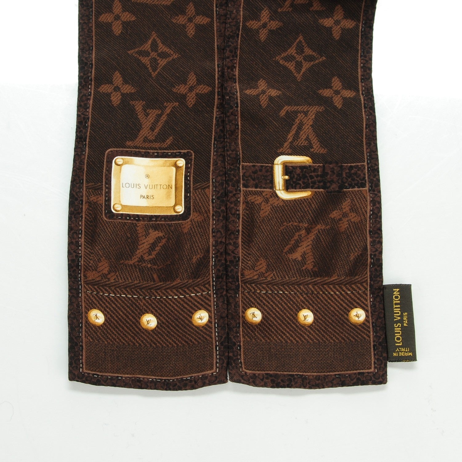 Louis Vuitton Silk Monogram New Denim Bandeau Ebene 3 of 5