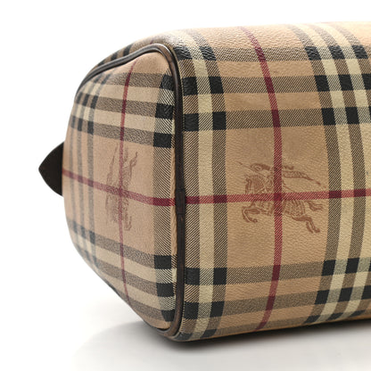 Burberry Haymarket Check Small Chester Bowling Bag Chocolate 8 of 12
